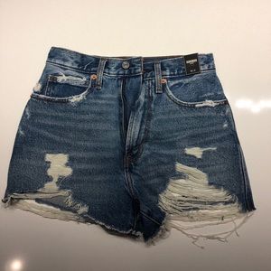 Abercrombie Natural Rise/Short Jean Shorts